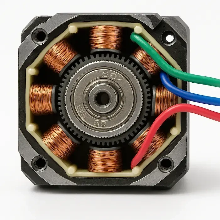 a bipolar stepper motor from inside