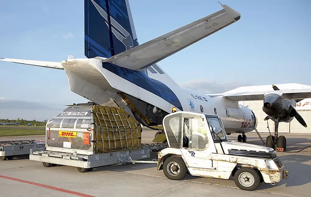 Cargo plane loading shipments