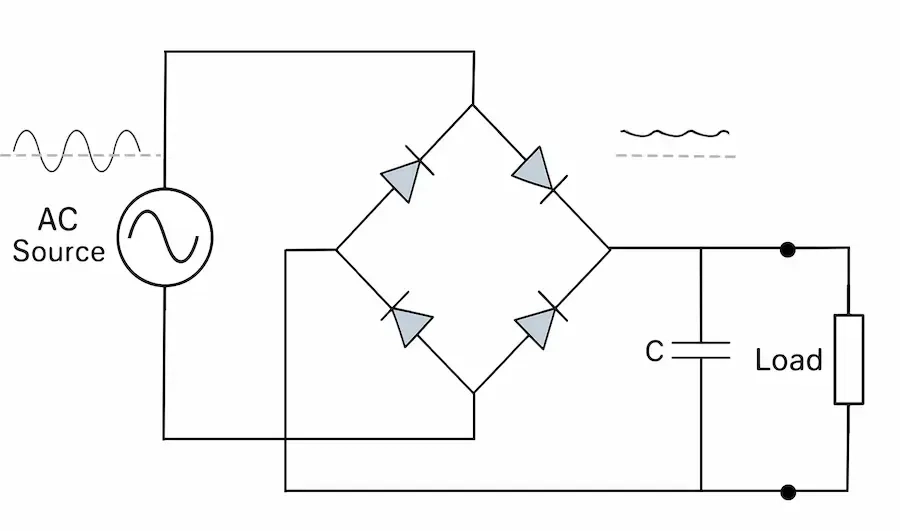 full-wave-rectifier-with-capacitor
