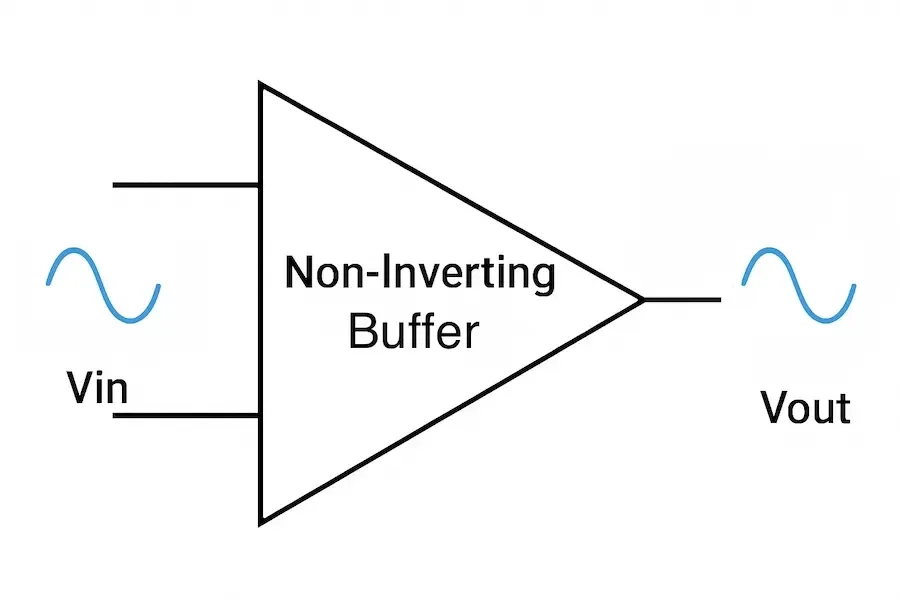 non-inverting-op-amp-buffer-block-diagram