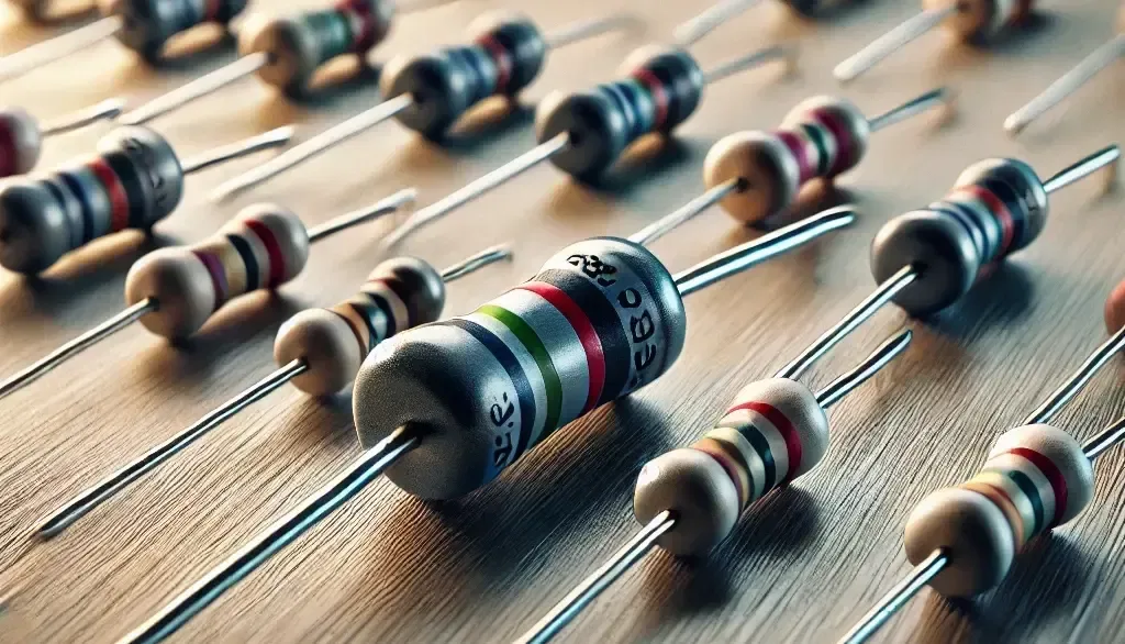 resistors on a table