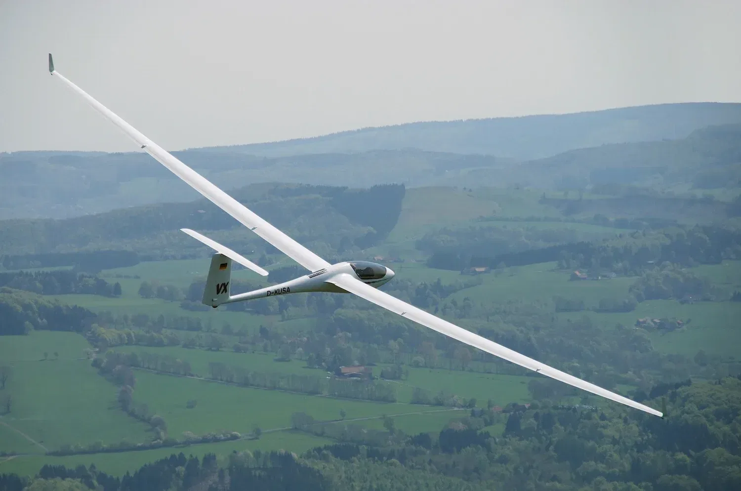 Schleicher ASH 31 Glider Soaring High in the sky
