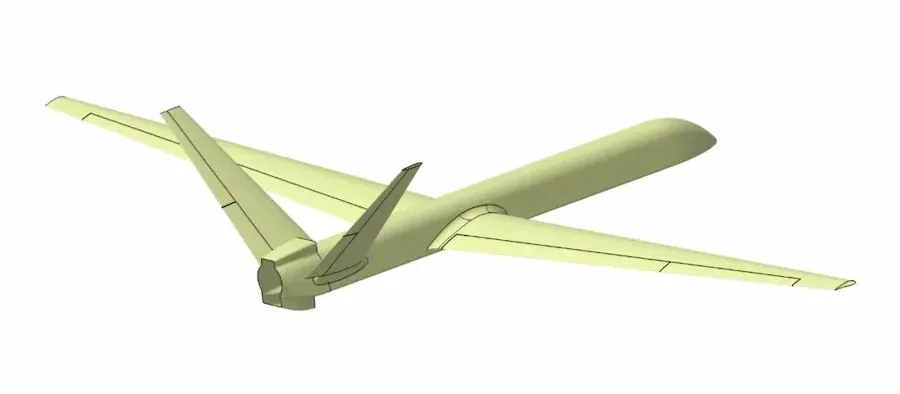V-Tail design Drone