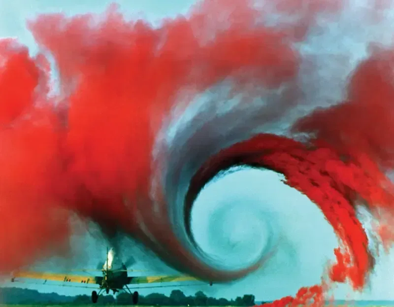 Wing tip vortex