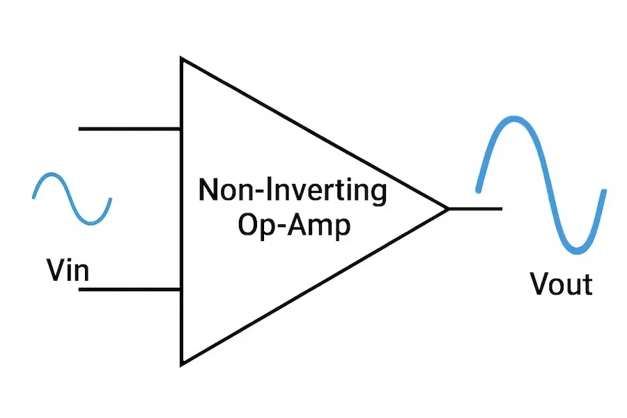 non-inverting-op-amp-block-diagram